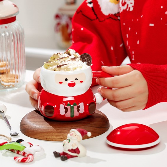 Santa Mug with Spoon Set